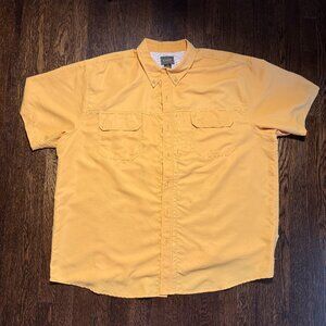 C.E. Schmidt Workwear Shirt‎ Men’s 2XL – Short Sleeve Button-Up – Safety Yellow